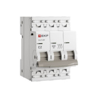 EKF автоматический выкл. ВА 47-63N 3P 2А (C) 6кА PROxima M636302C