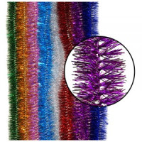 Мишура №24 &quot;Норка&quot; 2м*45мм цвет в ассортименте Волшебная страна