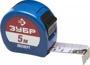 Рулетка ЗУБР "ПРОФИ", алюмин корпус повыш проч, нейлон покр, компакт эргоном констр zu34058-05-25