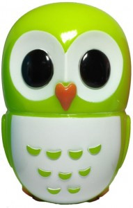 LEEK NL-820 ночник св/д 0,6W 5LED СОВА зеленый 220V пластик, с датчиком, диммер