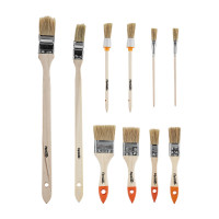 Набор кистей, 10 шт, плоские 3/4&quot;-2&quot; круглые №2, 4 радиаторные 1&quot;, 1.5&quot; для масляной краски №2, 6 Sparta