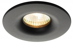 ЭРА св-к встр.алюм. KL105 BK MR16 GU5.3 черный 70(90х25) 59792