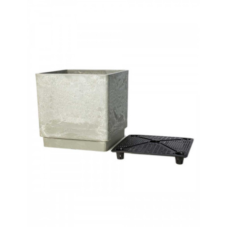 Горшок 6,5 л светлый древесный уголь H-16UF20-1сду