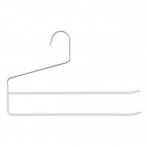 Вешалка-плечики 34см, металл антискольз.покрытие 2 уровня, Лола, белый, 75403 Master House