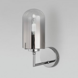 Eurosvet св-к бра E14 1x40W 185х100х270 металл хром/дымчатый Pluto 60156/1 Умный дом a065041