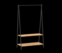 Вешалка напол. гардероб. Алабама 32 (черный) ВГА32Ч под заказ ЗМИ