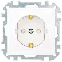 Bylectrica СТИЛЬ мех. розетки земля штор. белый, (РС16-529)