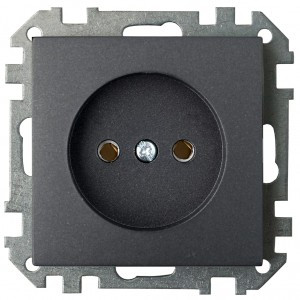 Bylectrica СТИЛЬ мех. розетки черный графит, (РС16-524 черный графит)