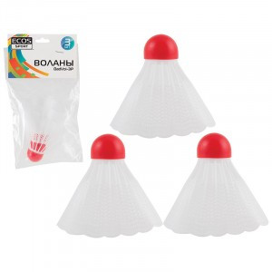 Воланы 3шт/уп, цена за уп, пакет Bd-Vol-3P Ecos 323115