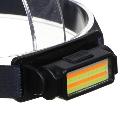 ЕРМАК Фонарь налобный, LED+COB, 4 режима, 500мАч, зарядка Туре-С, 80х33х33 мм, пластик, красный свет