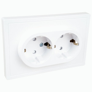 Bylectrica CARRE роз. 2 мест. (земля, шторки корп. ABS) белый (РС16-0646)