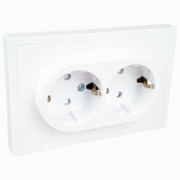 Bylectrica CARRE роз. 2 мест. (земля, шторки корп. ABS) белый (РС16-0646)