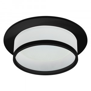 Feron св-к встр. GX53 DL500 круг черный IP20 110х110х48 51086