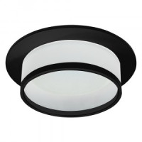 Feron св-к встр. GX53 DL500 круг черный IP20 110х110х48 51086