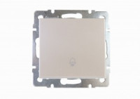 Lezard RAIN мех. кнопки звонка СУ 1 кл. жемчужно-бел. перламутр (корпус PC) 703-3088-103