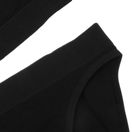 GALANTE Комплект:топ на широких лямках и трусы, р.42-44, 90%полиамид, 10%спандекс, черный, НБ25-18