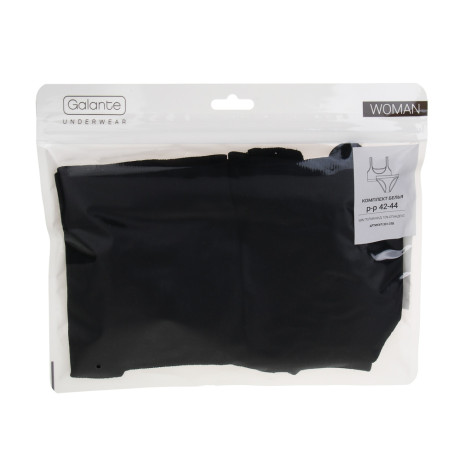 GALANTE Комплект:топ на широких лямках и трусы, р.42-44, 90%полиамид, 10%спандекс, черный, НБ25-18