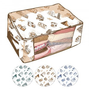 Чехол д/вещей "Путешествия", 40*60*26см (кратность 6шт!!!), спанбонд, пленка ПВХ МТ70-141 Мультидом