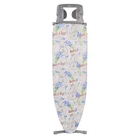 VETTA Доска гладильная 122х40х90см, металл, подставка под утюг с термоустойчивыми вст, удл.1,6м Н10