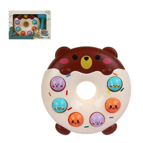 Развивающая игрушка сортер "Пончик", ABS, 22х5,5х15см, 2 диза