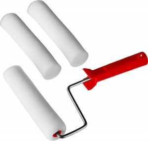 Валик поролоновый в наборе с 3 шубками, бюгель 6мм, 50x180мм