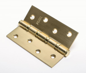 Петля под врезку РЕНЦ 100*75*2,5, 4 подшип. б/колп. зол.мат.сат. IN100-4BB FH SSG(2шт)