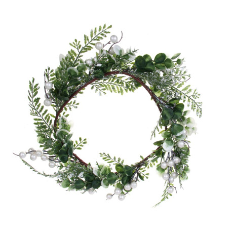 СНОУ БУМ Венок 21-50 см, металл, пластик