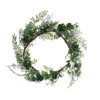 СНОУ БУМ Венок 21-50 см, металл, пластик