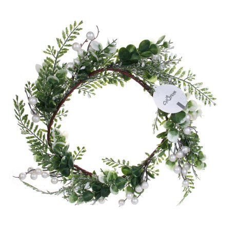 СНОУ БУМ Венок 21-50 см, металл, пластик