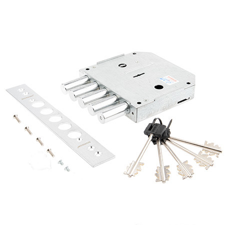 Замок врез BORDER ЗВ8-6К.Л5/15 б/накл (Левый, 5 ригелей, Б/тяг!) Рязань   \6