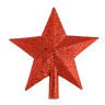 СНОУ БУМ Наконечник на елку “Звезда” 13.5x14.5 см, глиттер, красный, пластик