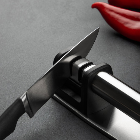 SATOSHI Ножеточка универ. для черновой и финальной заточки, 20,5х6х6,5см, нерж.сталь, полипропилен