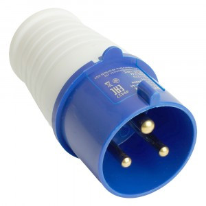 STEKKER силовая вилка CEE переносная ST-023 2P+PE 32А 220В IP44, PPG32-023-44 49427
