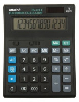 Калькулятор настольный Калькулятор ПОЛНОРАЗМЕРНЫЙ настольный Attache Economy 14 разр., чёрный 974206