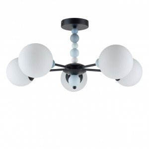 LUMION 6526/5C MODERNI LN23 черный Люстра E14 5x40W 220V SUNDAY