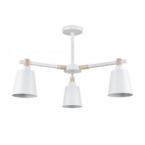 LUMION 8097/3C MODERNI LN25 бел./бел. мет., дерево/мет. люстра Е27 3x60W 220V ROSALINA