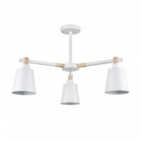 LUMION 8097/3C MODERNI LN25 бел./бел. мет., дерево/мет. люстра Е27 3x60W 220V ROSALINA