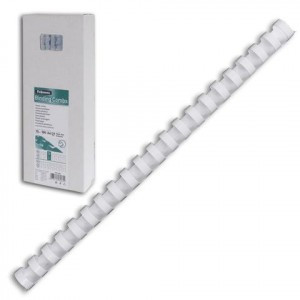 Пружины пласт. д/переплета FELLOWES набор 50шт, 28мм (для сшивания 151-240л) белые, FS-53486