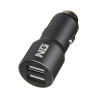ЕРМАК Устройство зарядное автомобильное, 2xUSB, 2,4А, 12/24В, металл