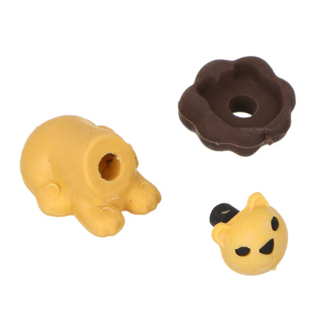 Ластик фигурный в форме зверька, ТПР, 4 дизайна, 2,5-3,8х1,8-2,2х1,6-3,5 см