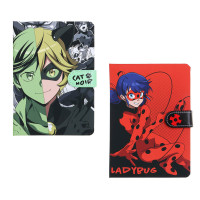 Ледибаг/Супер-Кот Зап.книжка 17,8х13см, 112л., тв.обл.с порол., ПУ &quot;софт тач&quot;, магнит, &quot;Манга&quot;, 2диз