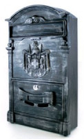 Ящик почтовый мет АЛЛЮР №4010В старое серебро В40,5*Ш25,5*Г7,5см,  2 кл