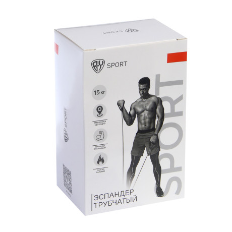 Эспандер трубчатый тм BY SPORT, 15кг, 120см, ТРЕ