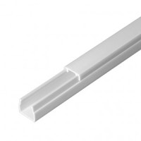 Промрукав Кабель-канал белый 2-й замок в п/э 12х12 (242м/уп) 0325200