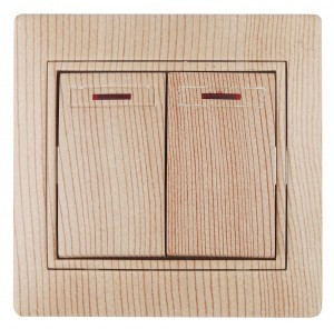 ЭРА Intro Plano выкл. СУ 2 кл. инд. 10А, 250В, сосна, 1-105-11, Б0030049