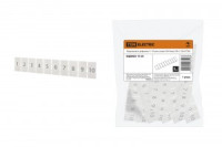 TDM Маркировка цифровая (1-10) для клемм ЗНН-4мм2 (Ph-C ZB 6) (уп.10шт, цена за уп.) SQ0803-1134