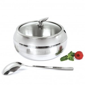 Сахарница нерж. сталь с ложечкой, 600мл, Кэнди TR-61126 TalleR