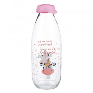 HEREVIN Милки Бутылка для молока 1000 мл, стекло, 3 цвета, 111708