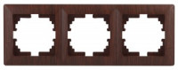 ЭРА Intro Solo Рамка 3 мест. СУ венге 4-503-10, 5607