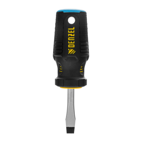 Отвертка, SL6x38 мм, S2, 3к рукоятка Denzel